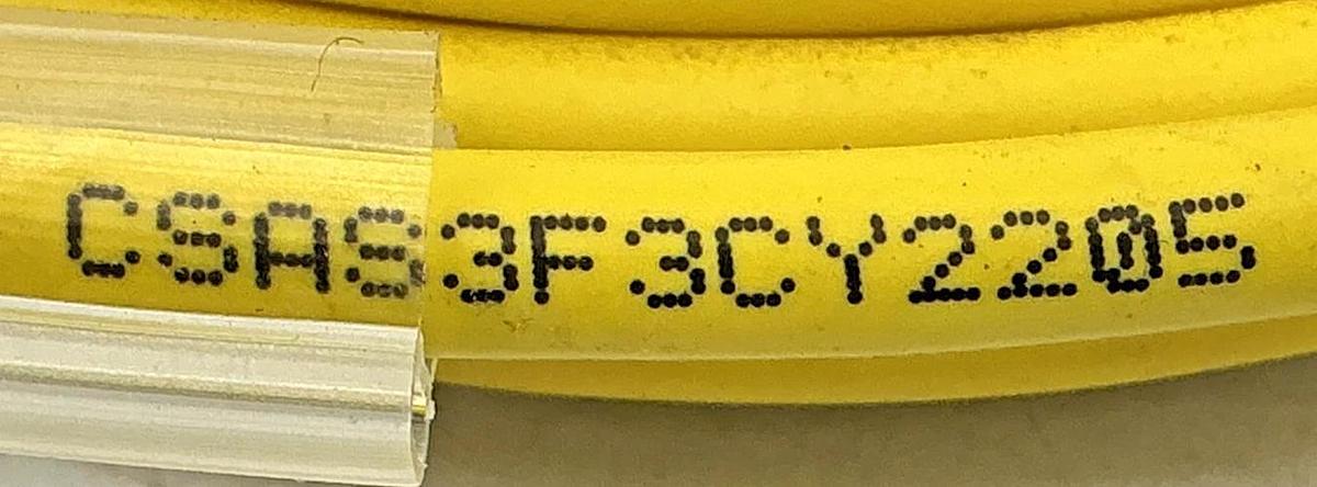 New Eaton CSAS3F3CY2205 Ser B1 Micro-Connector Cable Female 3Pin 16.4ft - No Box