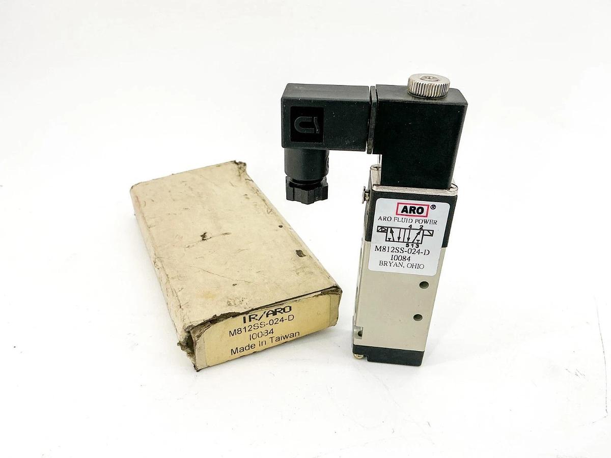 New ARO Fluid Power M812SS-024-D Solenoid Valve 24V 3W