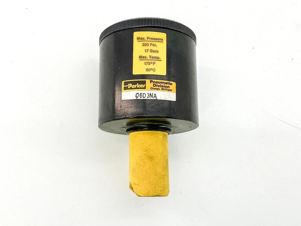 New Parker 06D3NA Pneumatic Lubricator 250PSI 17Bar 175F - No Box