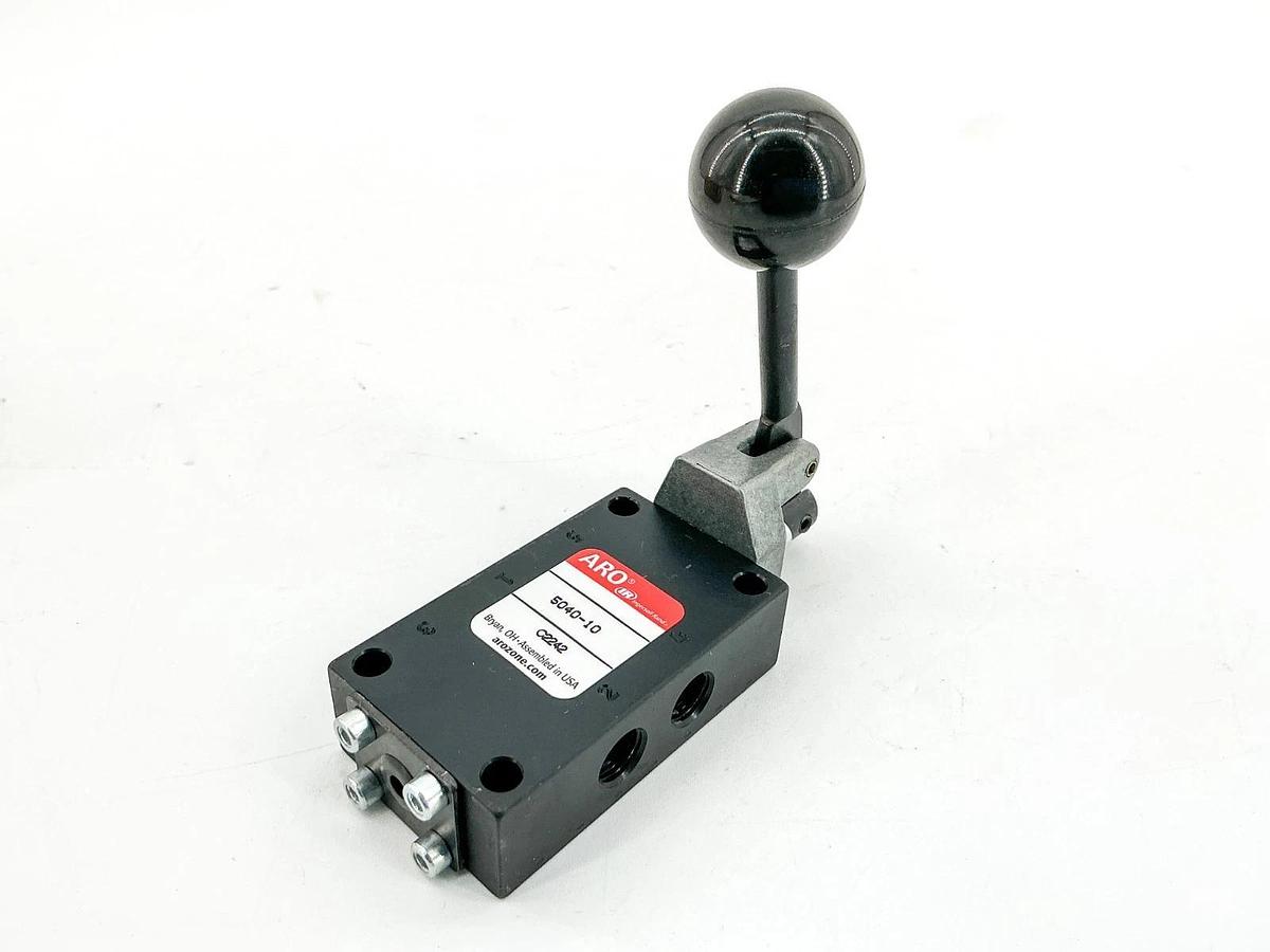 New Ingersoll Rand 5040-10 Manual Control Valve 4-Way 1/8" Ports