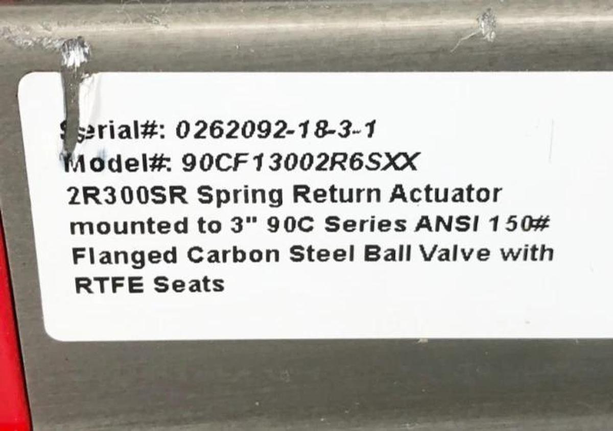 Used Triac 2R300SR Pneumatic Actuator 90CF13002R6SXX