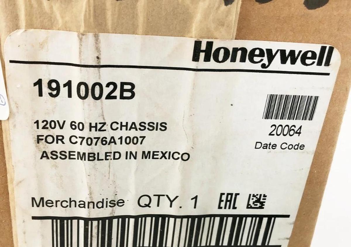 New Honeywell 191002B Chassis for C7076A1007 120V 60Hz