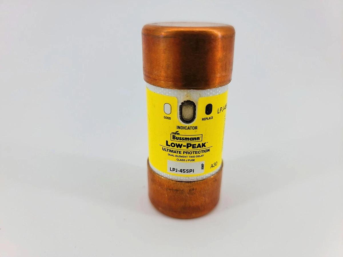 New Bussmann LPJ-45SPI Dual-Element Fuses 45A 600VAC 300VDC