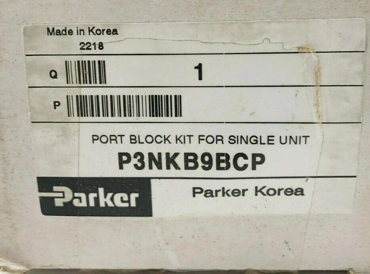New Parker P3NKB9BCP Port Block Kit For Single Unit