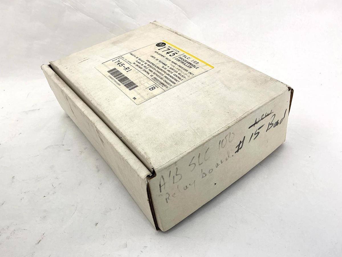 Used Lot of 5 Allen Bradley 1745-R1/R2 Ser B SLC 100 Program Control -Has Bad Outputs