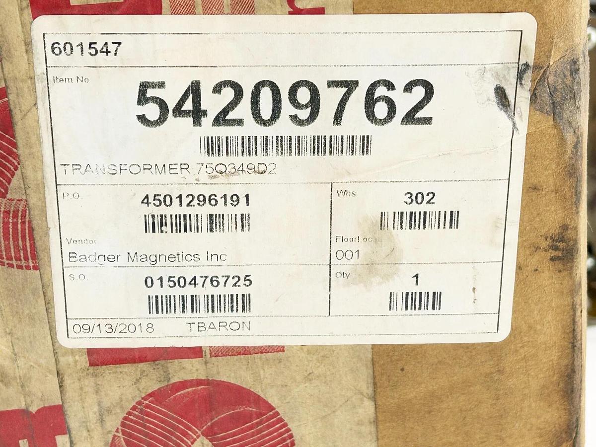 New Morris 75Q349D2 Transformer 500VA 550-600V Pri. 24V/110-120V Sec.