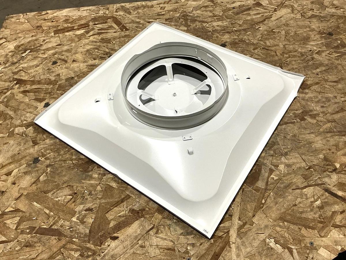 New Grainger 4MJU5 Steel Diffuser 23-3/4"x23-3/4"x12" Duct: 12" White
