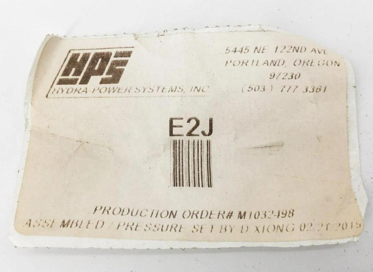 New Hydra Power Systems E2J Hydraulic Flow Control Manifold CXCDXCN