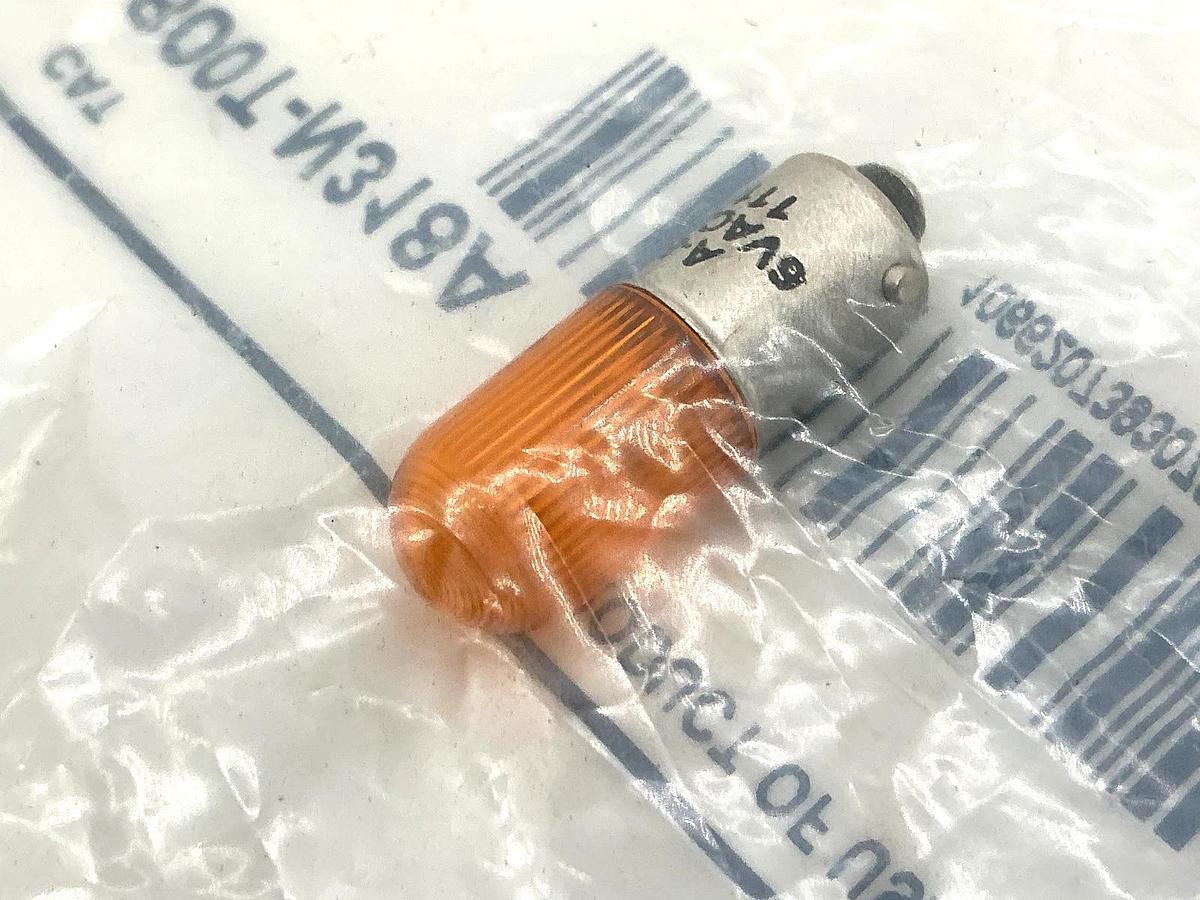 New Allen Bradley 800T-N318A Ser C Pilot Light Accessory LED Lamp Bulb 6V Amber