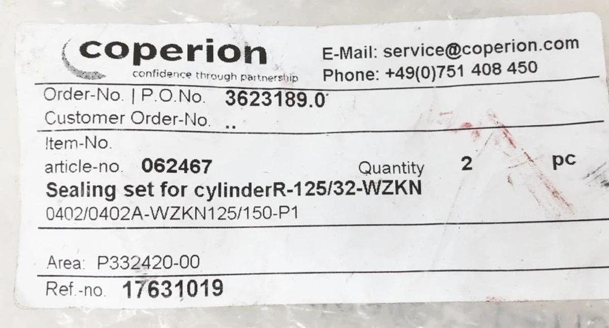 New Coperion 0262467 Sealing Set for Cylinder R-125/32-WZKN