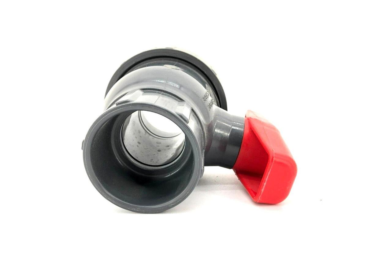 New Spears 2412-015G Single Entry Ball Valve, 1-1/2", Socket End Style, PVC