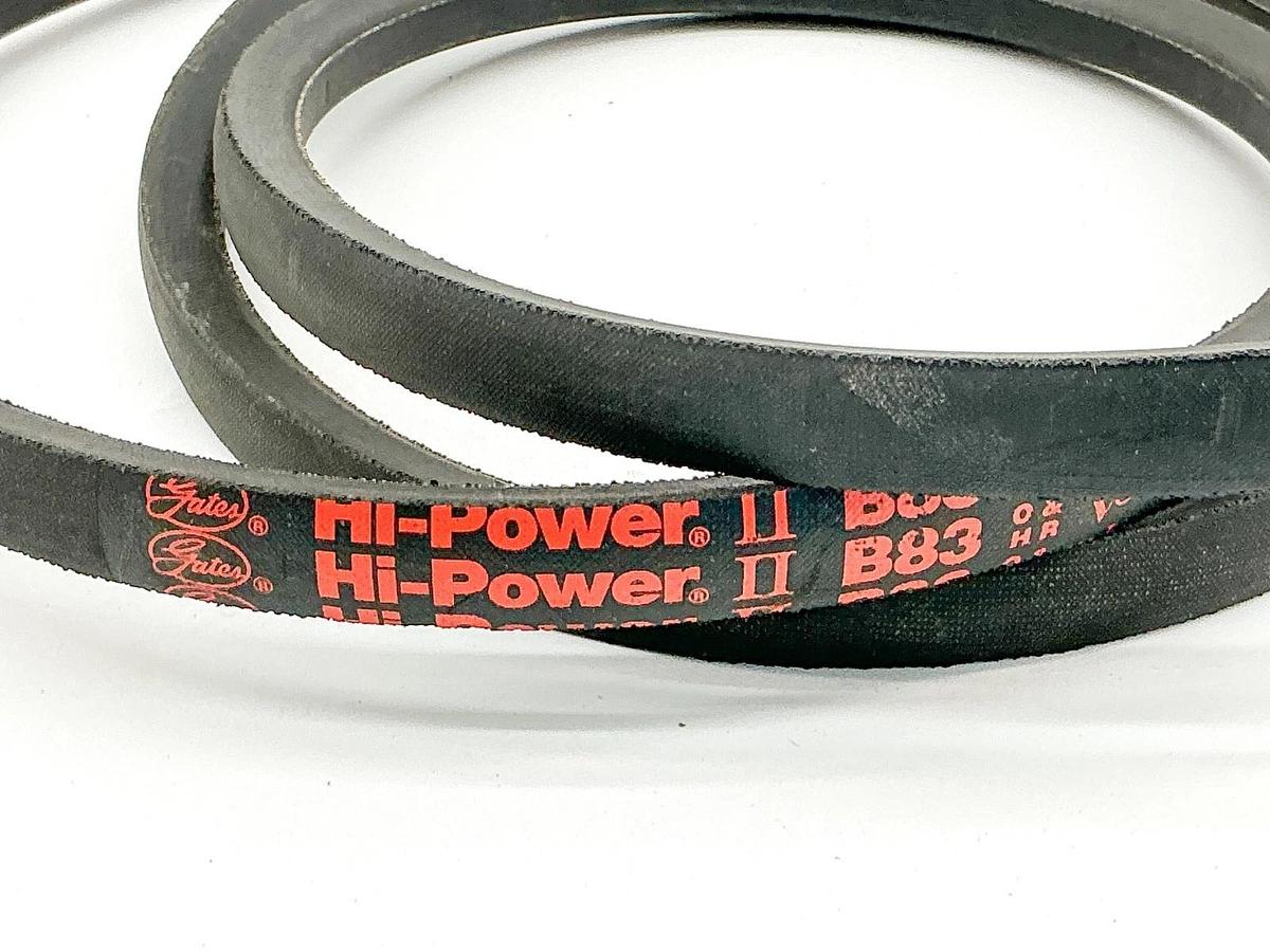 New Lot of 2 Gates B83 Hi-Power V-Belt 86" L 21/32" W 9003-2083 -No Box
