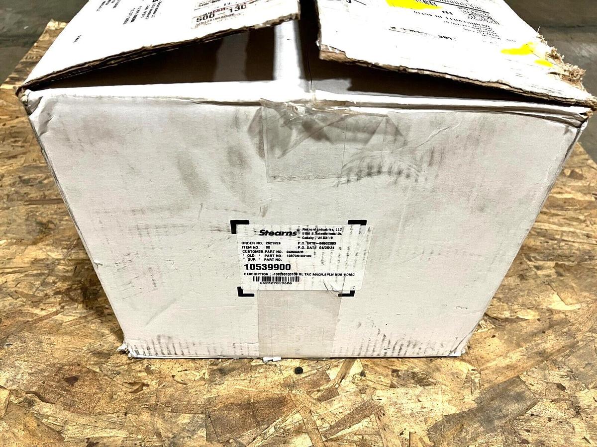 New Rexnord Stearns 10539900 108706100109 RL Tac Mach Spln Hub + Disc