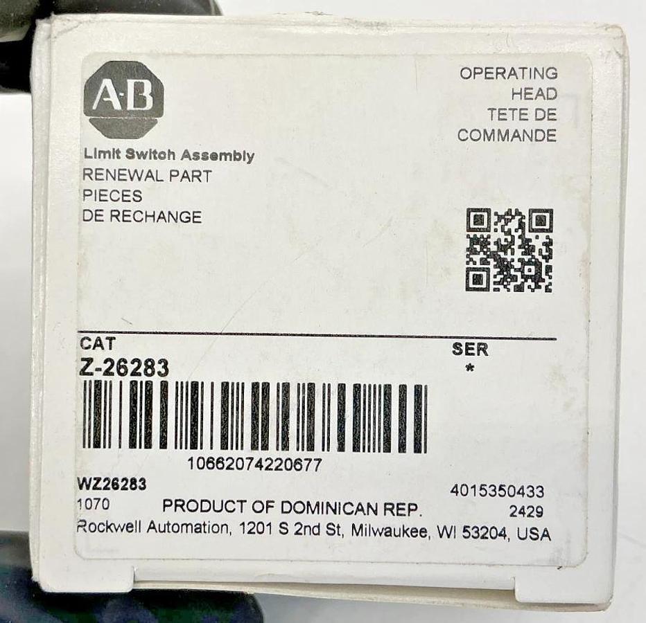 New Allen Bradley Z-26283 Ser * Limit Switch Operating Head Renewal Part Z26283
