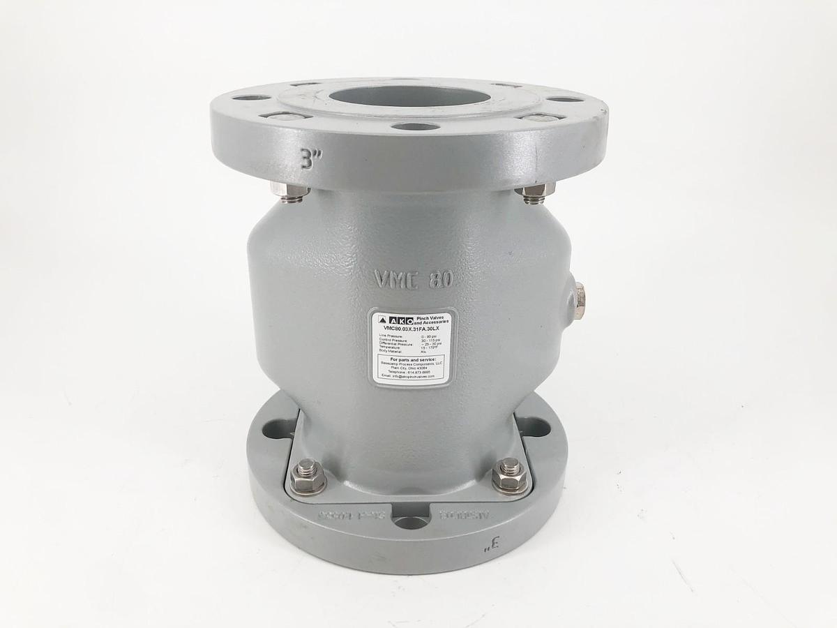 New AKO VMC80.03X.31FA.30LX Pinch Valve 80mm Nominal - No Box