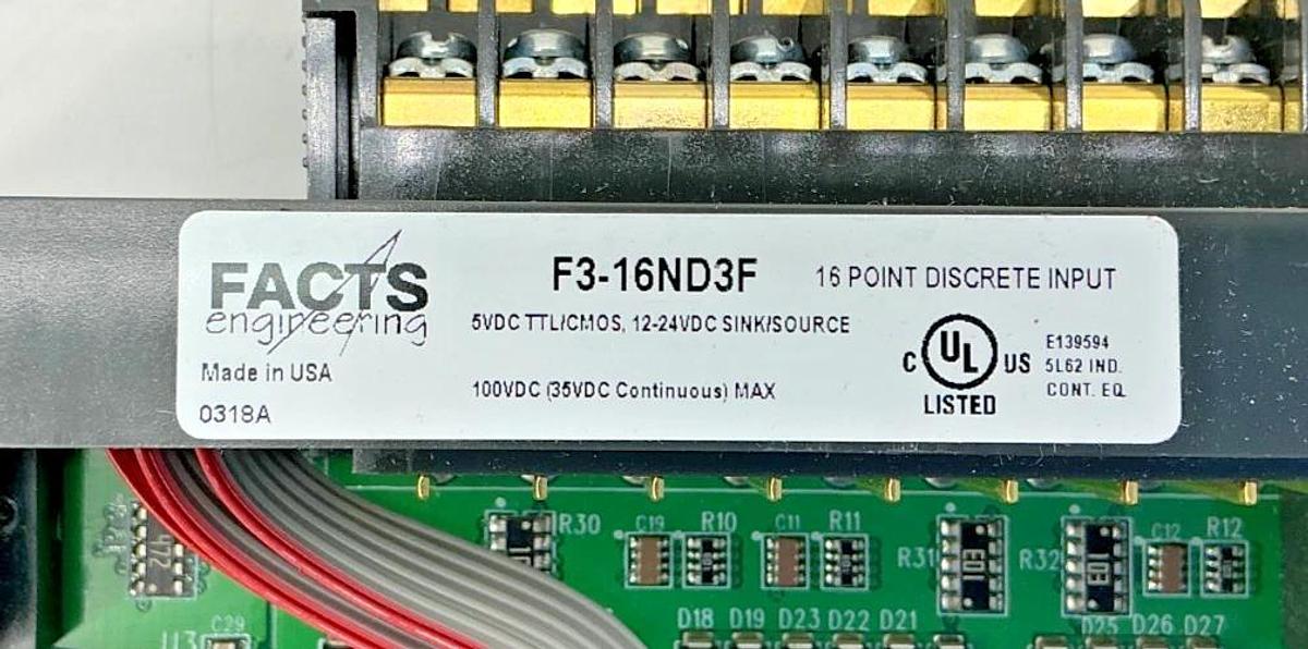 New Facts Engineering F3-16ND3F Discrete Input Module 16-Point 12-24VDC F316ND3F