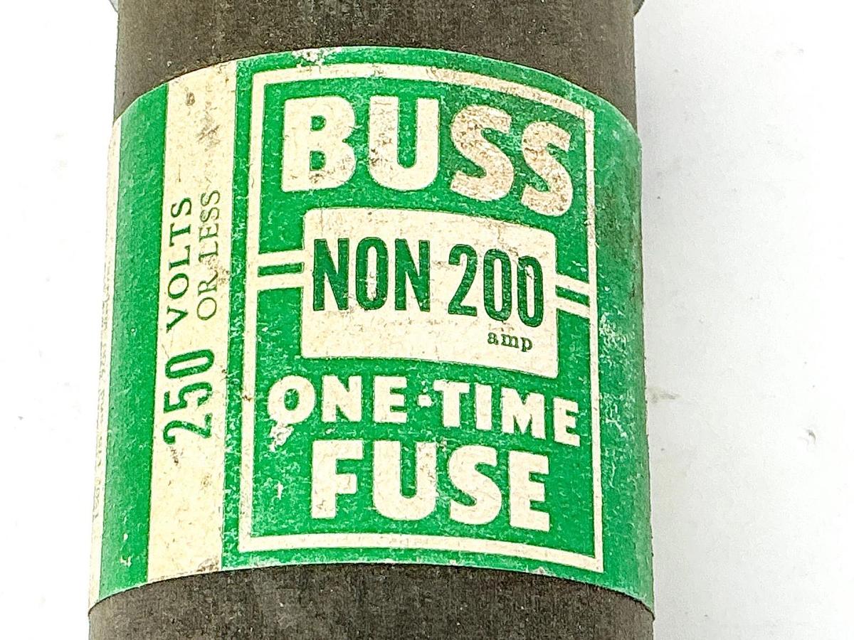 New Bussmann NON-200 One Time Fuse 200A 250V - No Box