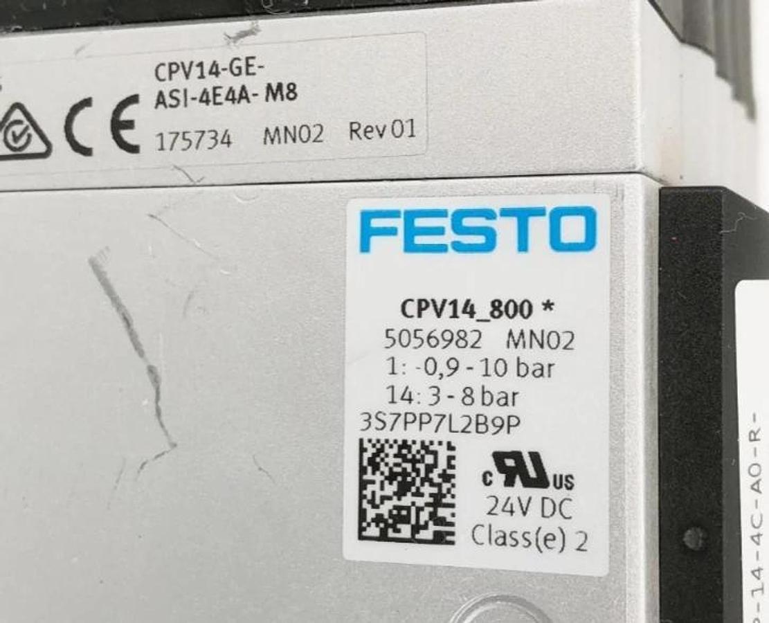 New Festo CPV14_800 * Valve Terminal 5056982 8MPa 24VDC - No Box