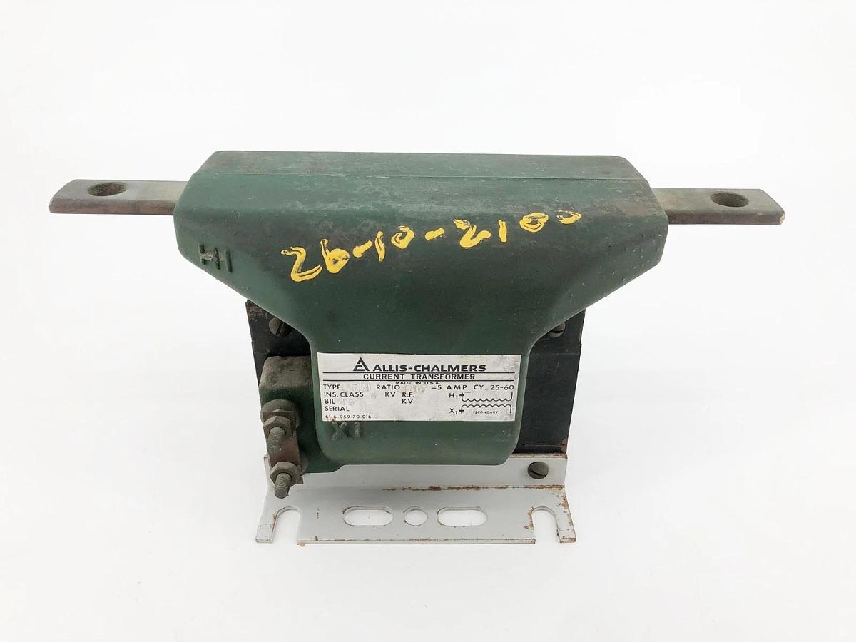 New Allis-Chalmers Type LRM Current Transformer 100:5 Amp CY. 25-60 - No Box