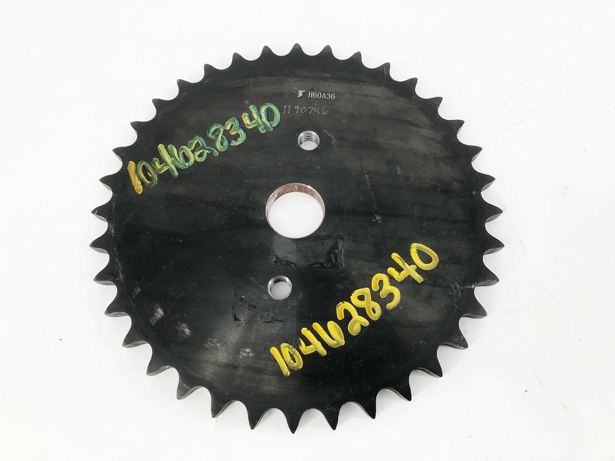 New Tsubaki H60A36 Sprocket 36 Teeth 1.25" Bore 1/2" Taps