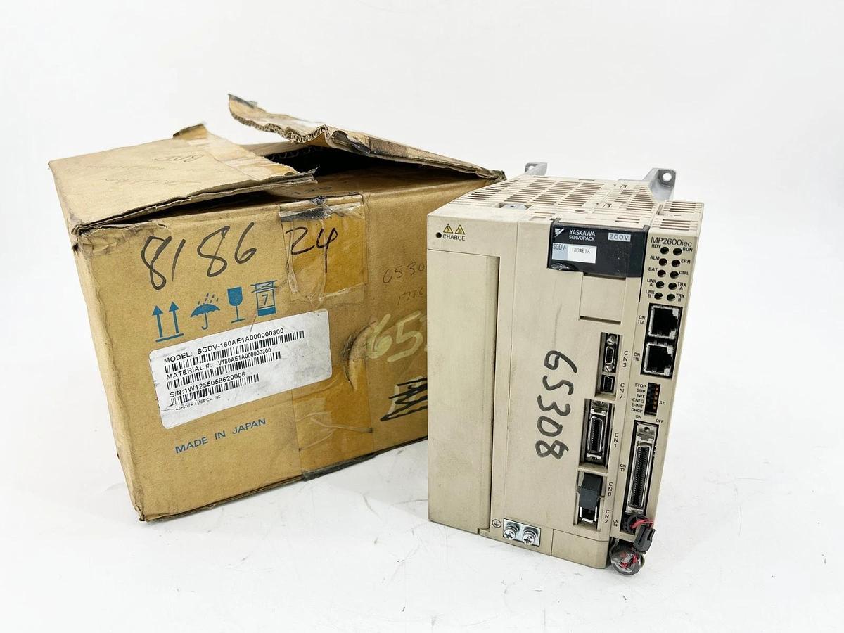 Used Yaskawa SGDV-180AE1A000000300 Sigma Logic Servo Amplifier 2kW 200V