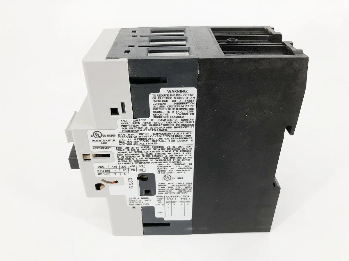 New Allen Bradley 140M-F8E-C25 Ser. C Motor Protector Circuit Breaker 18-25A