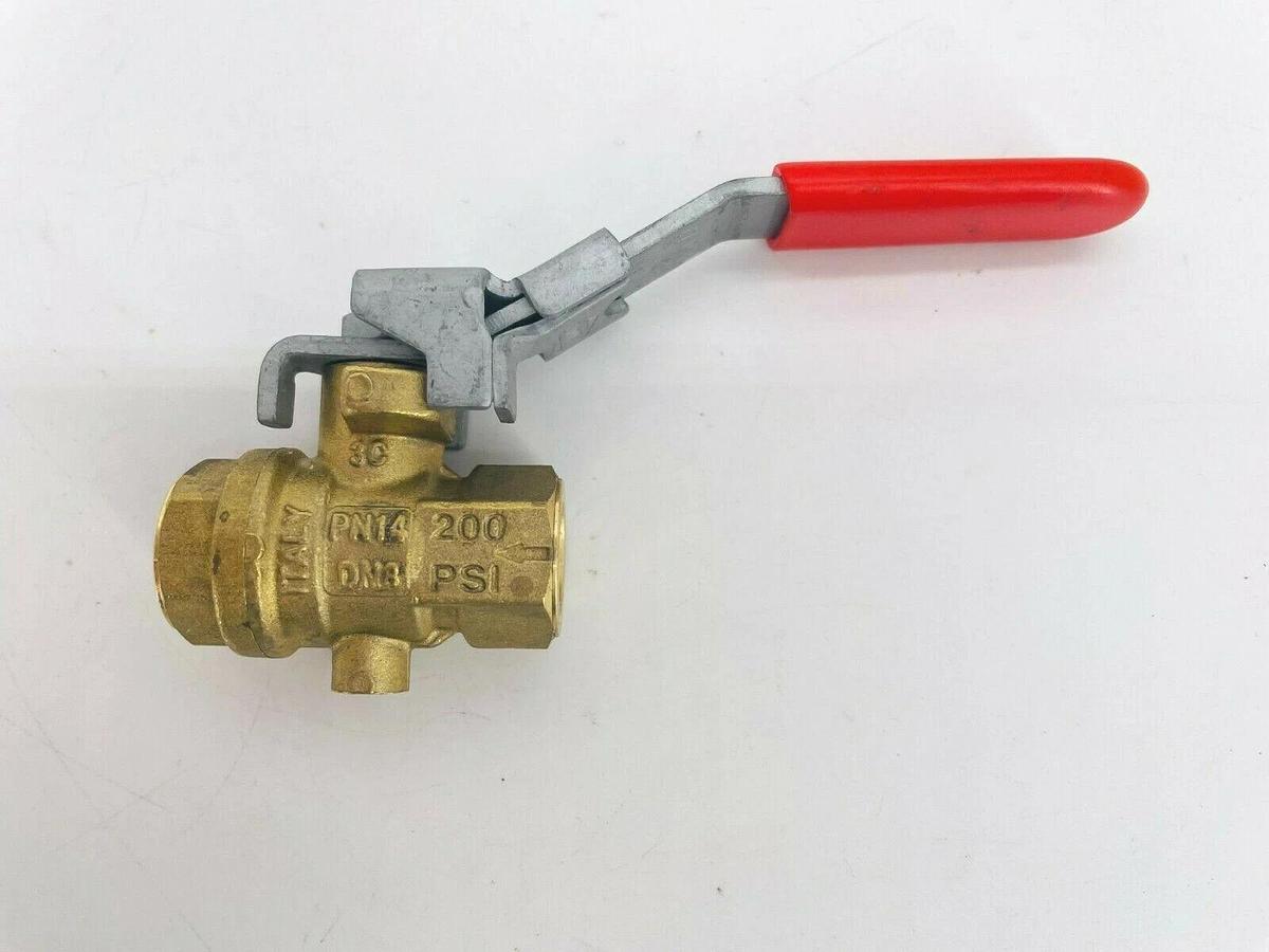 Used New DynaQuip VMH2-A9JP 1/4" Brass Ball Valve 200PSI PN14 DN8