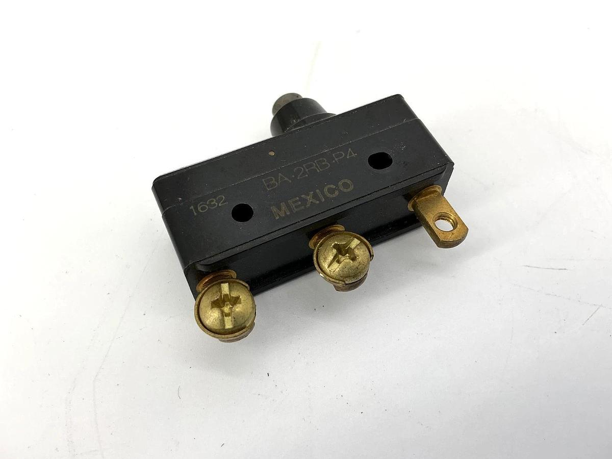 Used Lot of 2 Micro Switch BA-2RB-P4 Limit Switch 20A 120VAC BA2RBP4