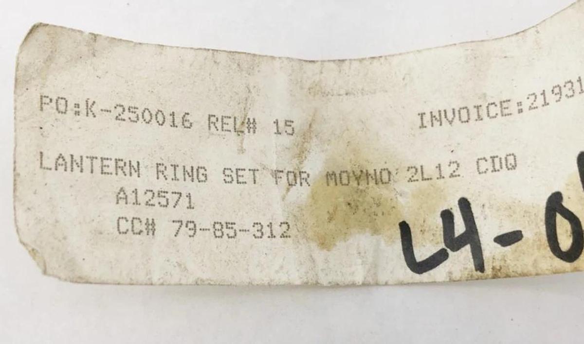 New A12571 Lantern Ring Set for Moyno 2L12 CDQ - No Box