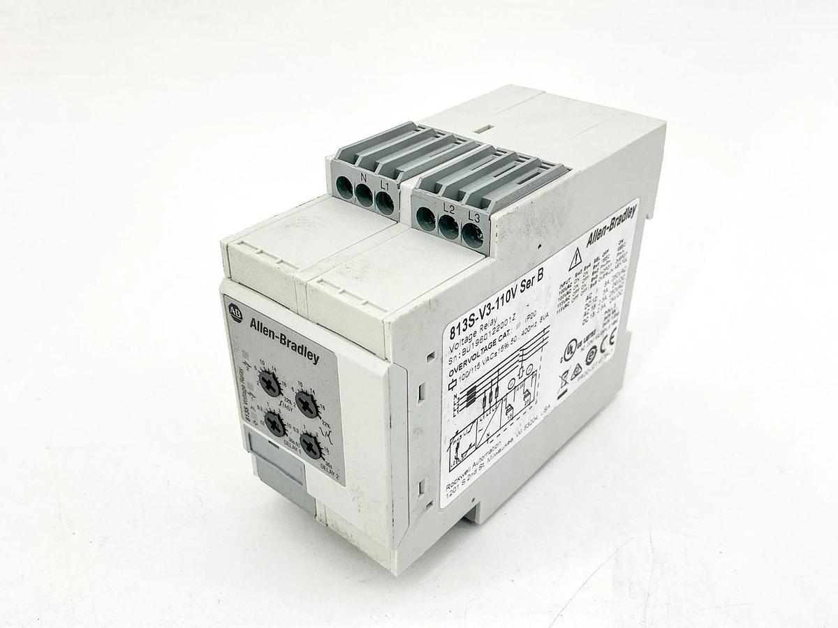 New Allen Bradley 813S-V3-110V Voltage Relay 3PH 110-115V 8VA Ser.B