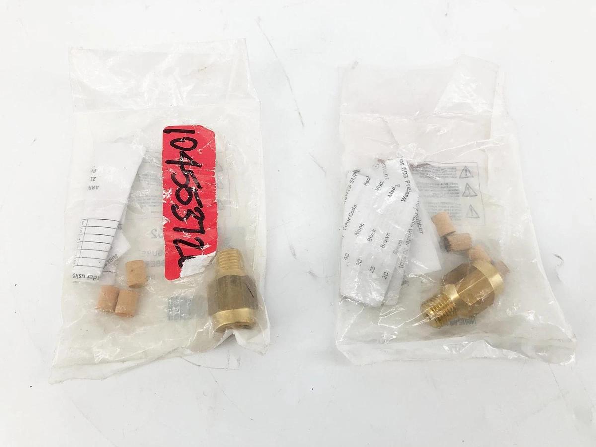 Lot of 2 New Arrow Pneumatics 602 Pressure Snubbers 3/4" Hex/ Flats