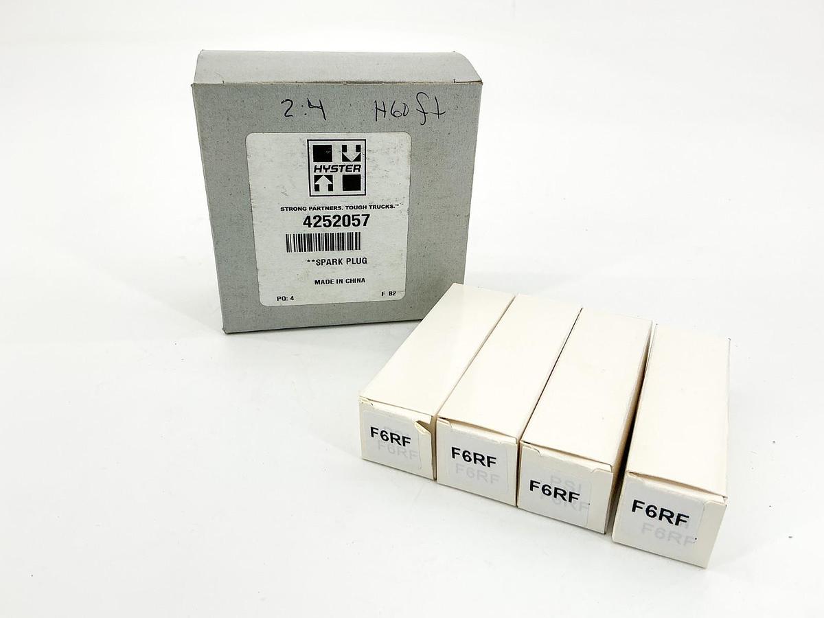 New Pack of 4 Hyster 4252057 Spark Plugs F6RF