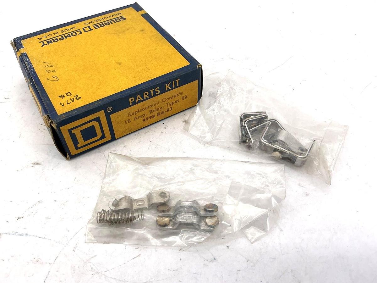 New Square D 9998RA-83 Parts Kit Replacement Contact 15A Relay Types BR