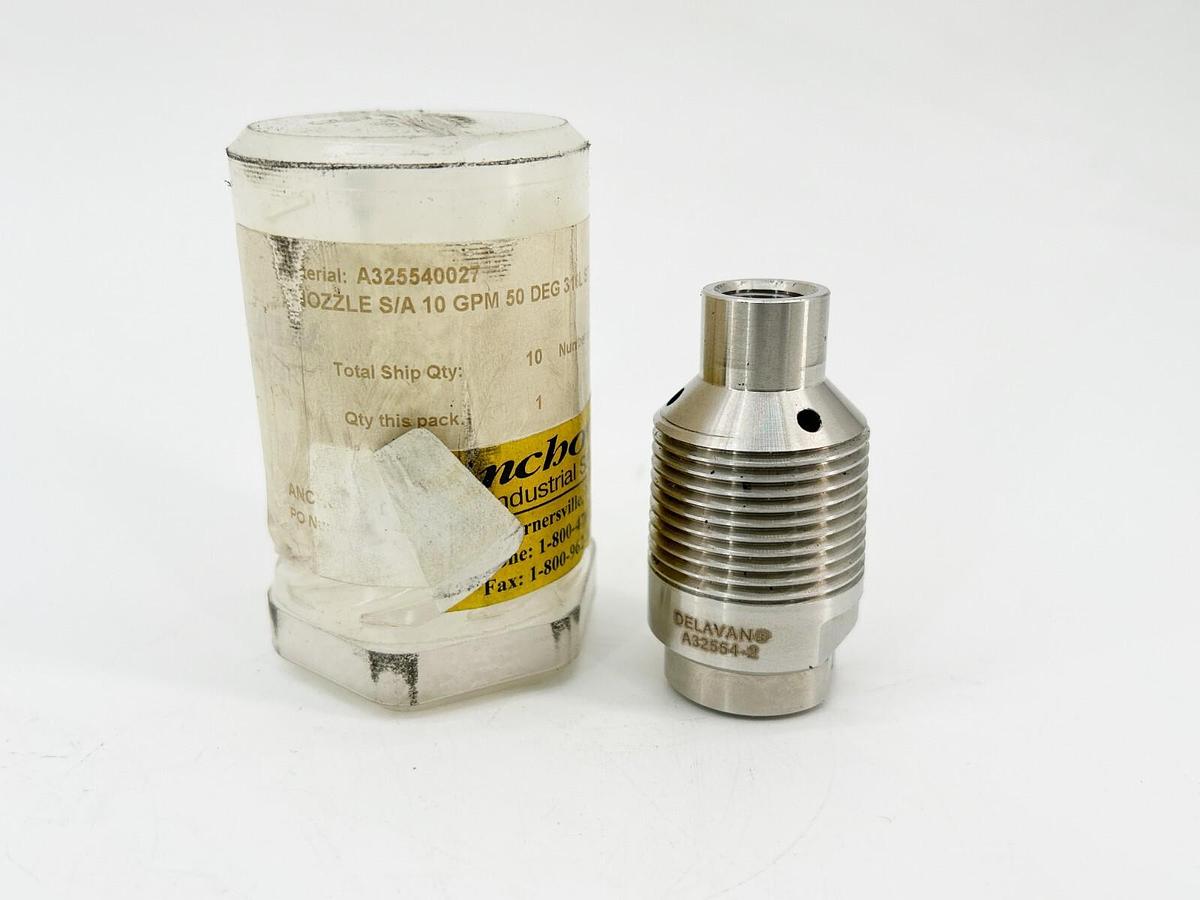New Delavan A32554-2 Nozzle S/A 10GPM 50Deg 316L SL-8