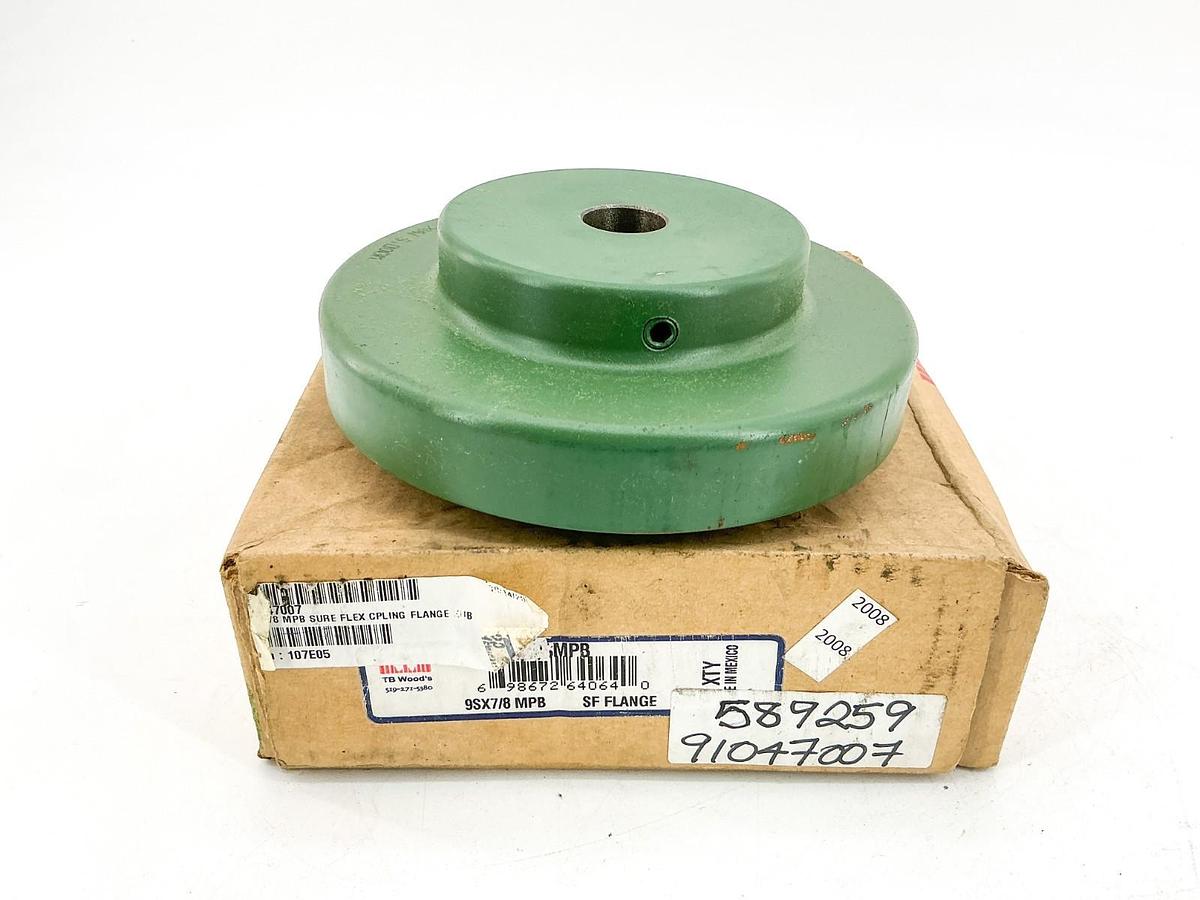 New TB Woods 9SMPB Coupling Flange Sleeve Size 9 3750RPM 9SX7/8 MPB