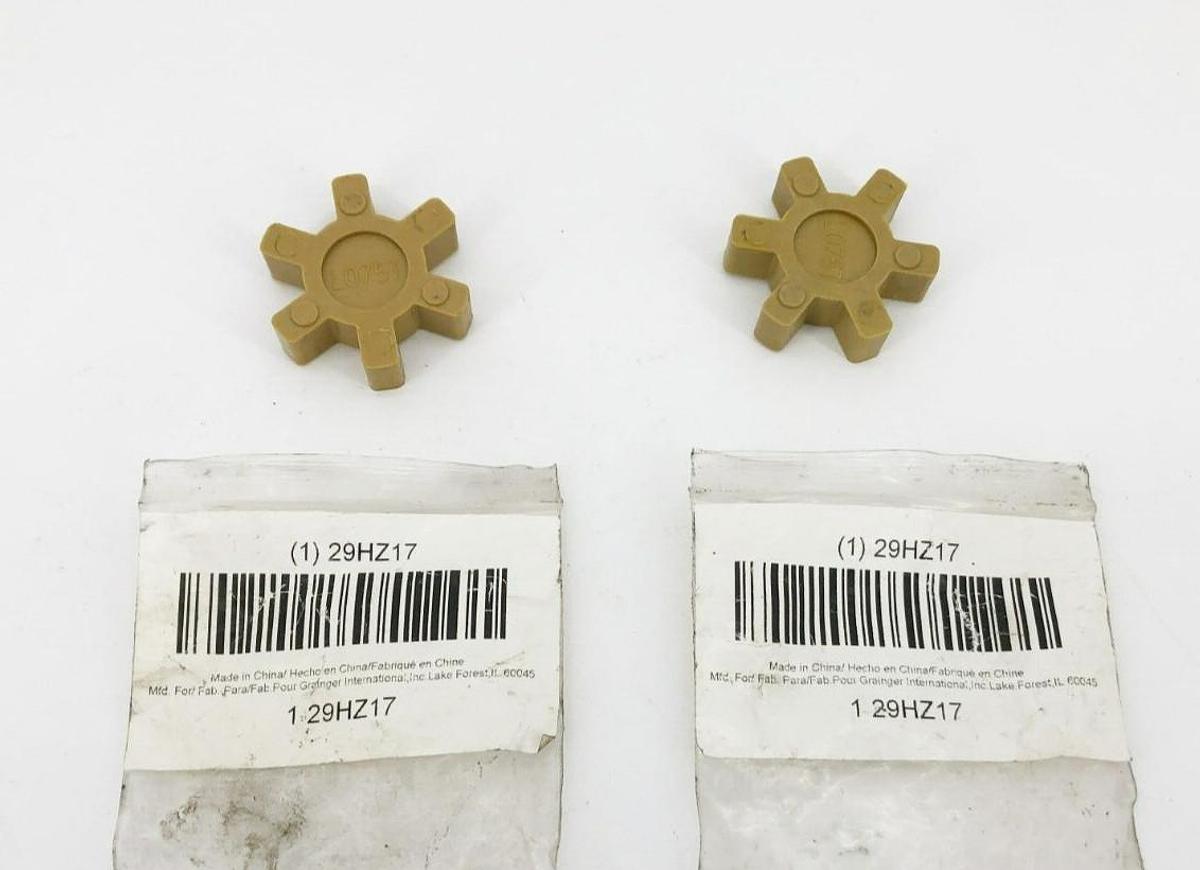 Lot of 2 New Dayton 29HZ17 Jaw Coupling Inserts L0751