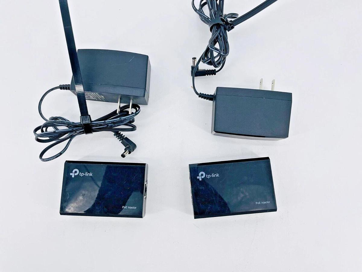 Used Lot of 2 TP-Link TL-POE150S PoE Injector 48V
