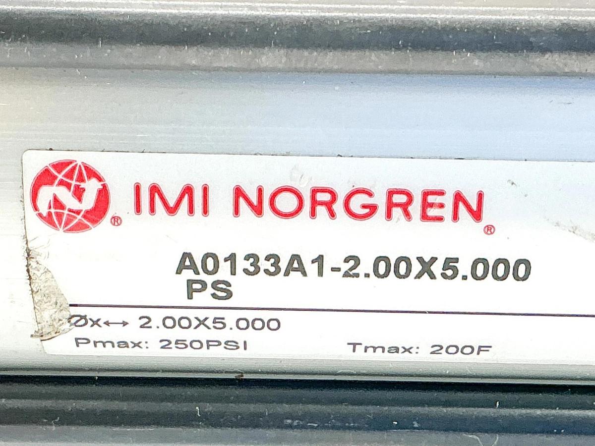 New Norgren A0133A1-2.00X5.000-PS Pneumatic Cylinder 2" Bore 5" Stroke - No Box