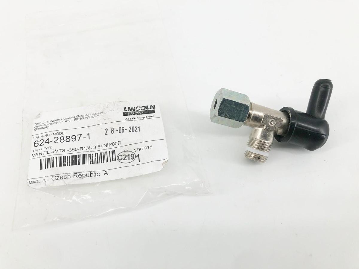 New Lincoln 624-28897-1 Relief Valve SVTS-350-R1/4-D 6+NIP00R
