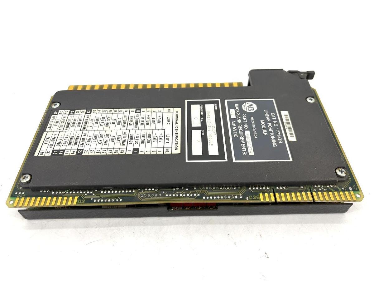 Used Allen-Bradley 1771-QB Ser. A Linear Positioning Module Firm. Rev. E