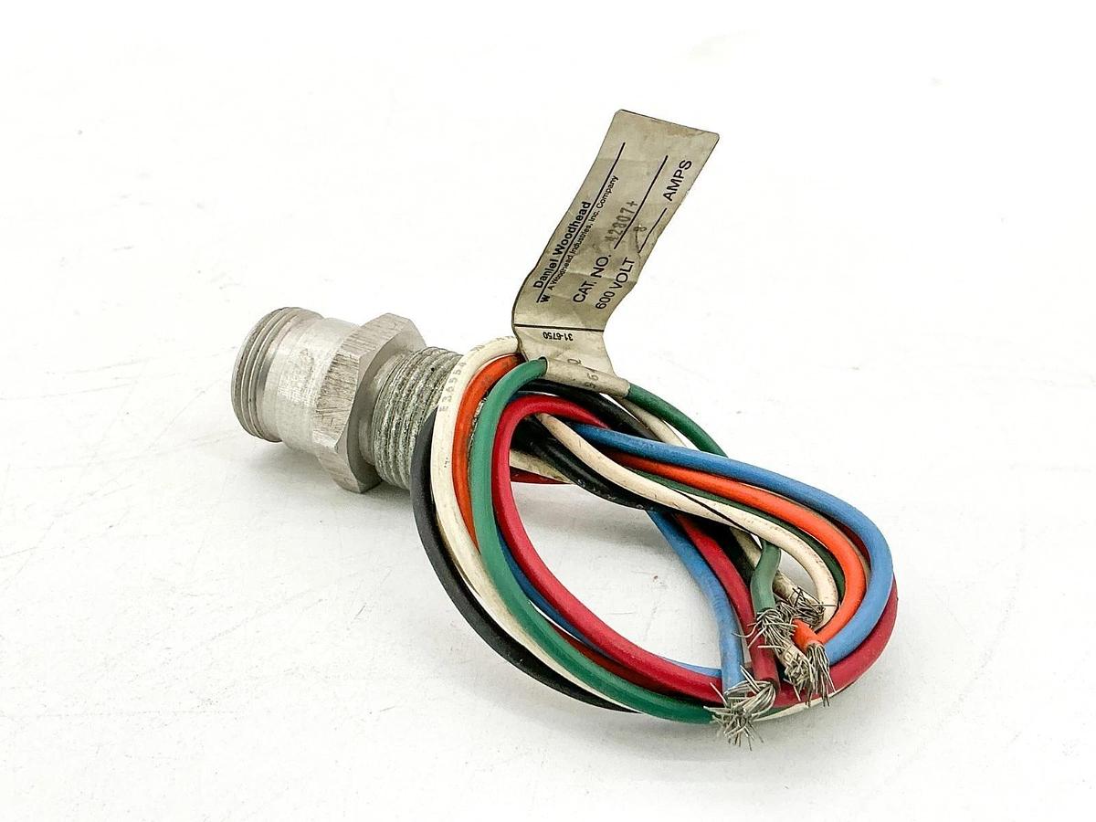 New Daniel Woodhead 42807 Cordset 7P 600V 8A - No Box