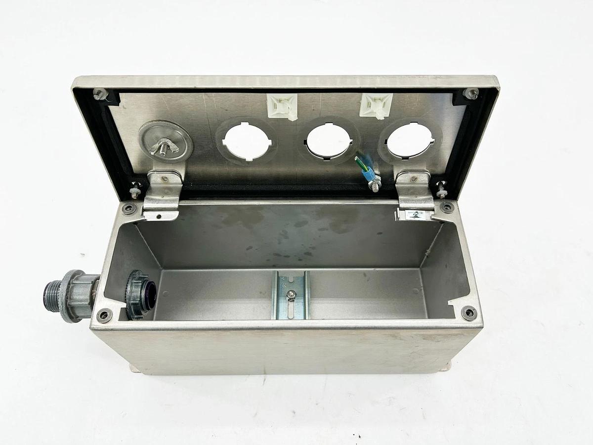 Used Hoffman E4PBXSS Pushbutton Enclosure Extra Deep 4X SS 14GA