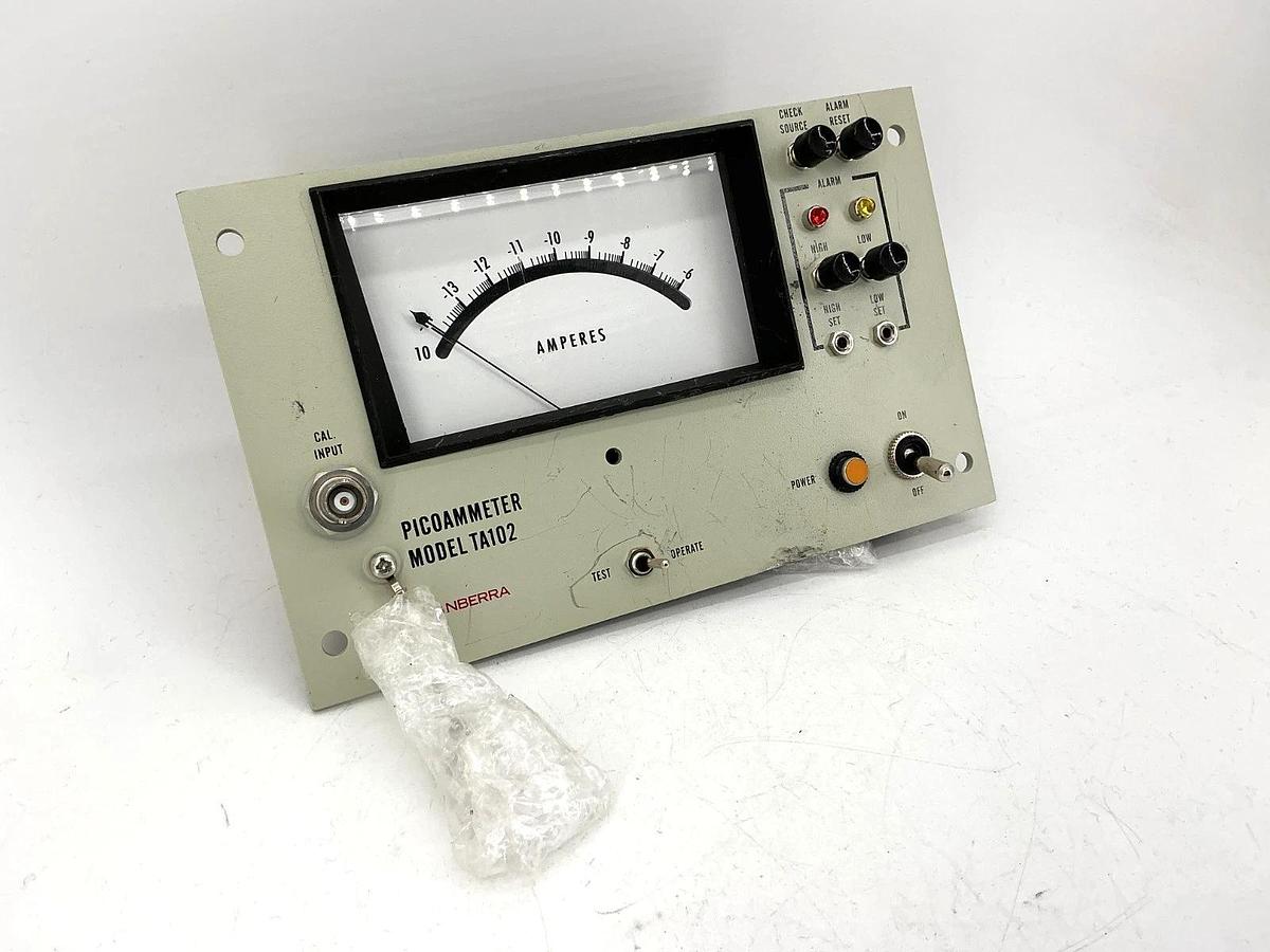 New Canberra TA102 Picoammeter Range: 0-1 MADC Scale: -14 to -6 Amperes - No Box