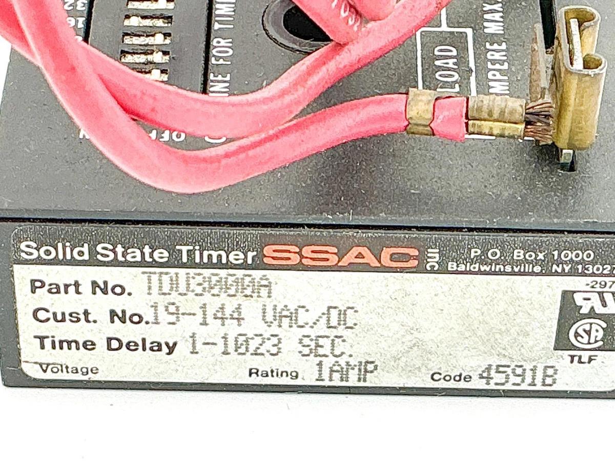 EW SSAC TDU3000A Solid State Timer 1-1023Sec Delay 1A - No Box