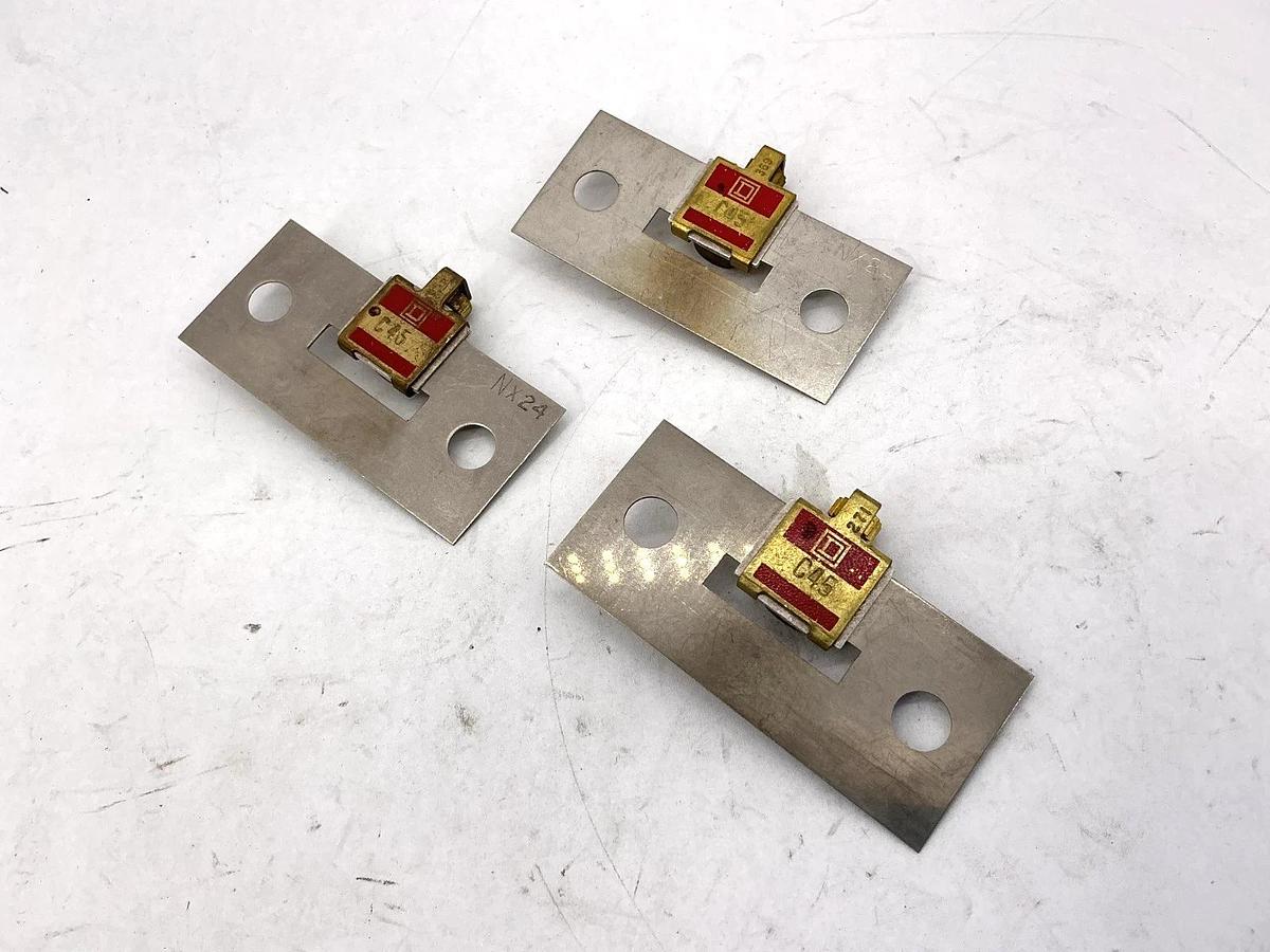 Lot of 3 New Square D C45 Overload Relay Terminal Unit