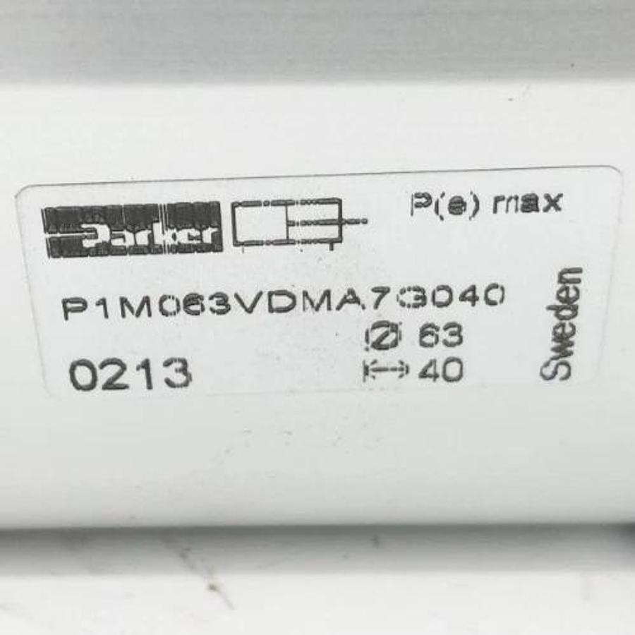 New Parker P1M063VDMA7G040 Short Build Cylinder 63mm Bore 40mm Stroke