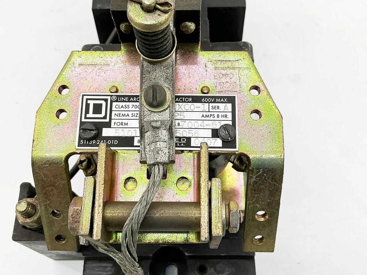 New Square D 7004MXCO-1 Contactor Size 1 25A 8HR 51015-203-5056