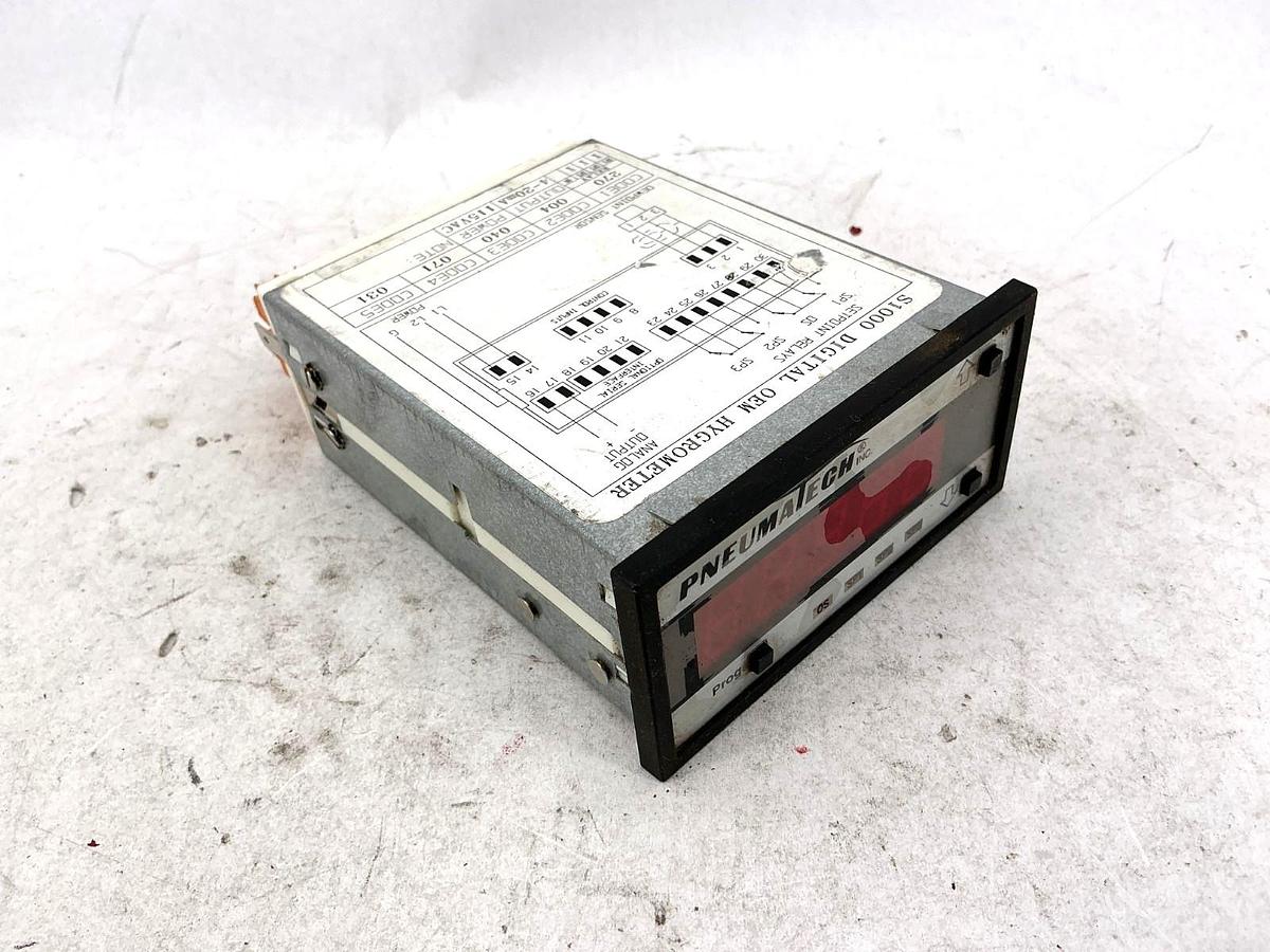 Used Kahn 75-1625-5-1 Pneumatech S1000 Digital OEM Hygrometer Analog 115VAC