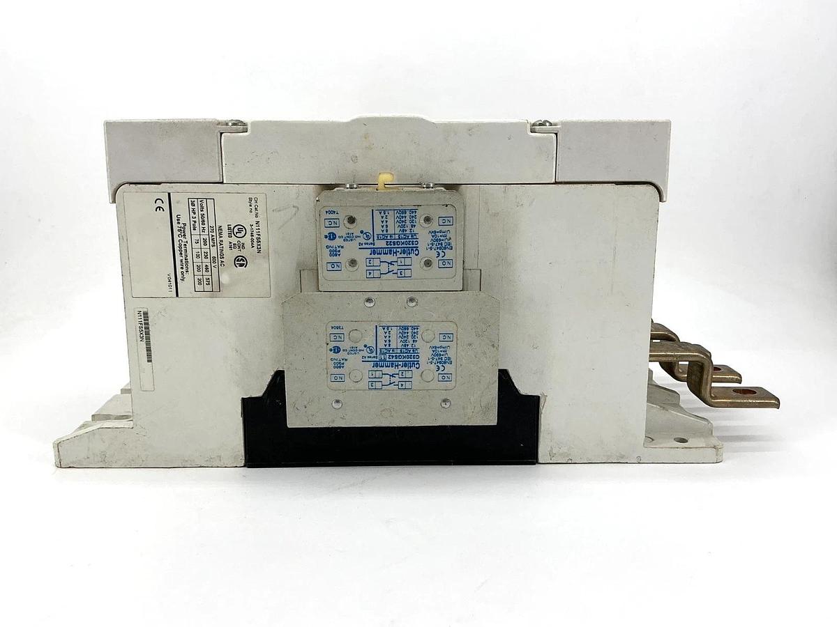 Used Eaton Cutler-Hammer N111FS5X3N Contactor Non-Reversing 3P 270A 600VAC Coil 24VDC