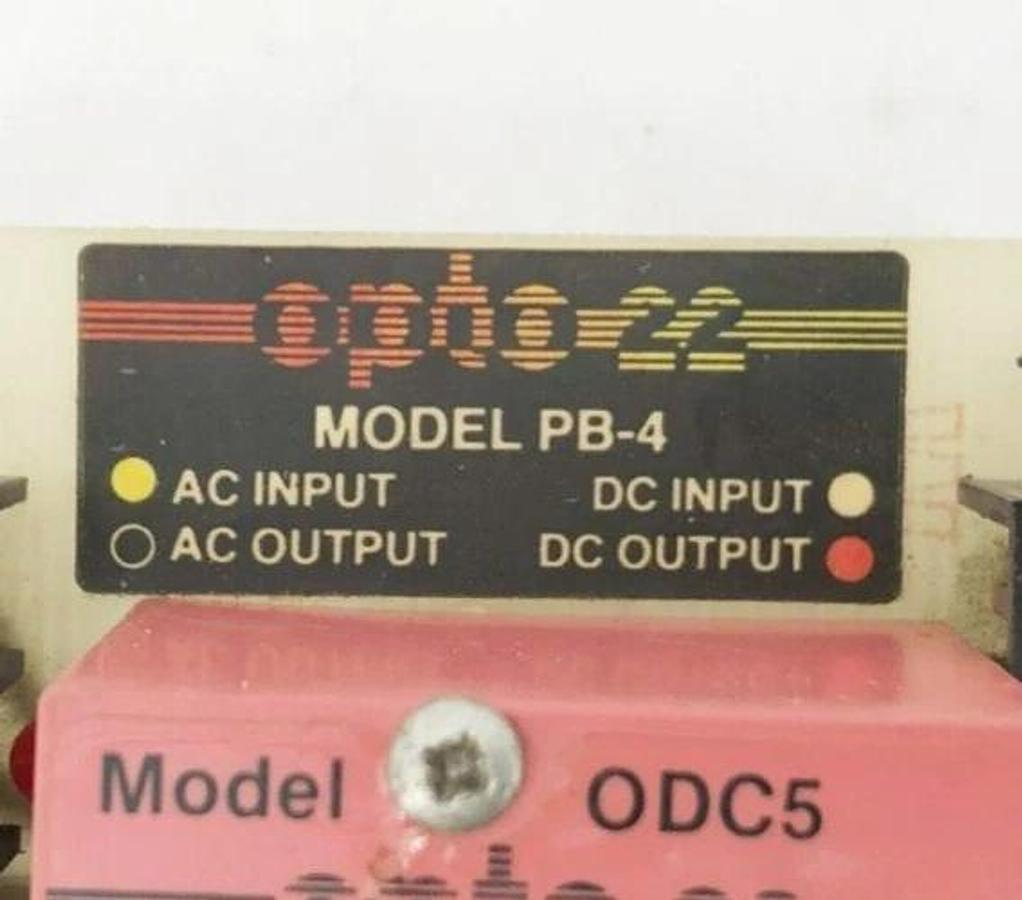 Used Opto 22 PB-4 Output Module With ODC5 / OAC5 4-Channel